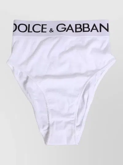 Dolce & Gabbana Cotton Stretch High Waist Brief Underwear