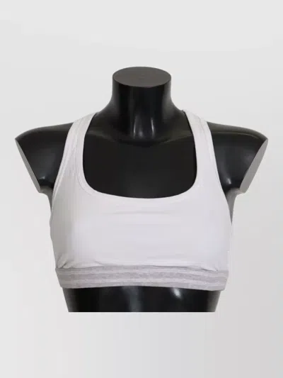 Dolce & Gabbana Cotton Stretch Sport Bra Underwear