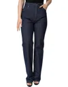 Dolce & Gabbana Dark Blue Cotton Stretch Straight Denim Jeans In Blue