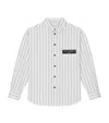 Dolce & Gabbana Logo-patch Striped Shirt
