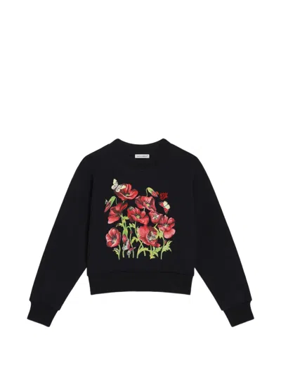 Dolce & Gabbana Kids' Cotton Sweatshirt In Blue