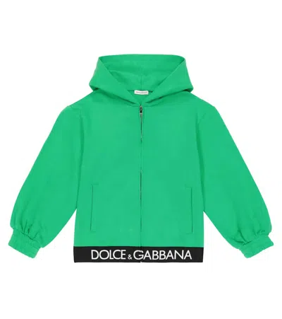 Dolce & Gabbana Kids' Cotton Sweatshirt In Green