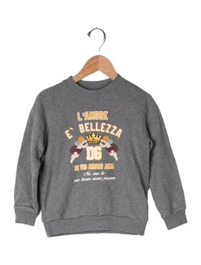Pre-owned Dolce & Gabbana Babies' Cotton Sweatshirt In Grey
