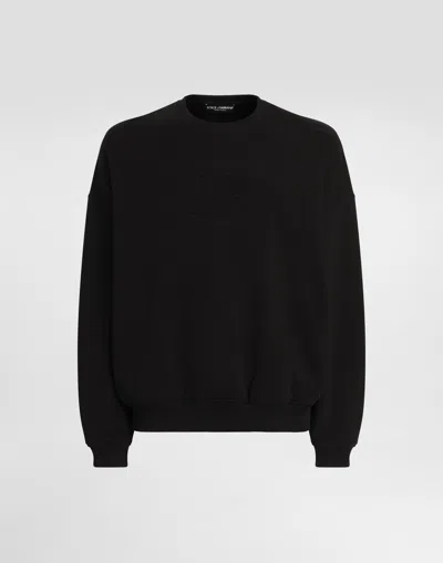 DOLCE & GABBANA COTTON SWEATSHIRT WITH LOGO