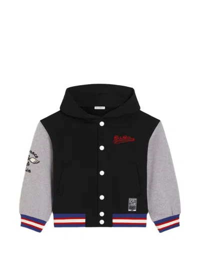 Dolce & Gabbana Kids' Cotton Sweatshirt With Patch In Multi