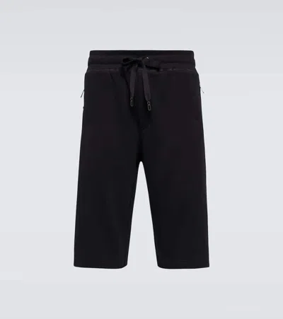 Dolce & Gabbana Cotton Sweatshorts In Black