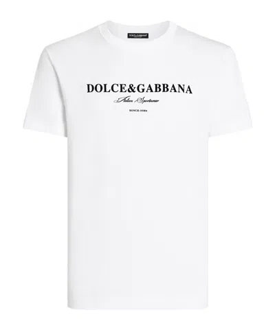 DOLCE & GABBANA DOLCE  GABBANA LOGO PRINTED CREWNECK T-SHIRT
