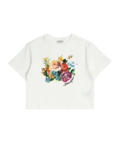 Dolce & Gabbana Kids' Cotton T-shirt In White