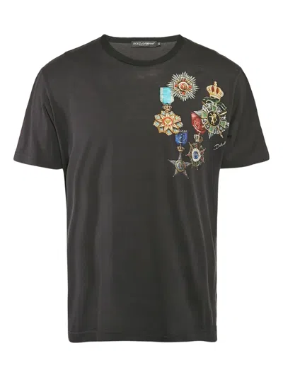 Pre-owned Dolce & Gabbana Cotton T-shirt In Black