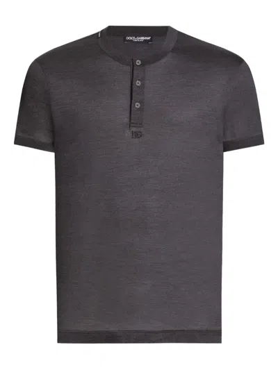 Dolce & Gabbana Klassisches T-shirt In Gray