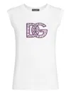 Dolce & Gabbana Women Logo Cotton T-shirt