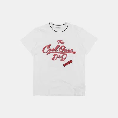 Pre-owned Dolce & Gabbana Cotton T-shirt 3 In White