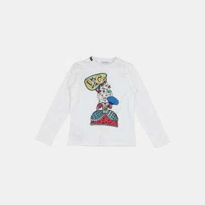 Pre-owned Dolce & Gabbana Cotton T-shirt 9 In White