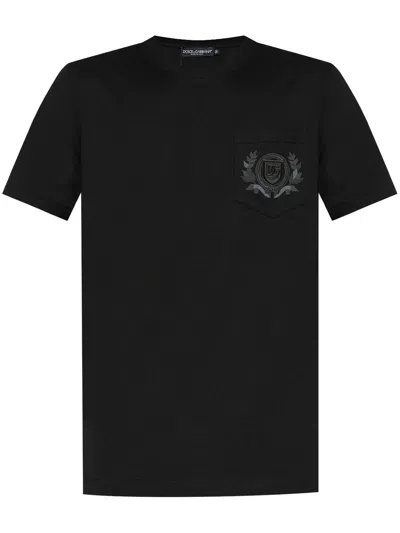 Dolce & Gabbana Cotton T-shirt In Black