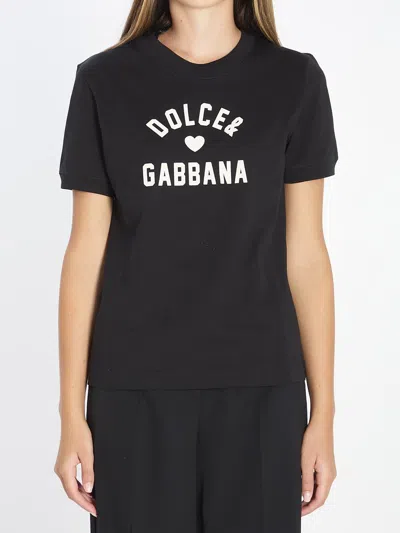 Dolce & Gabbana Cotton T-shirt In Black