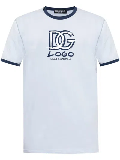 Dolce & Gabbana Cotton T-shirt In Blue