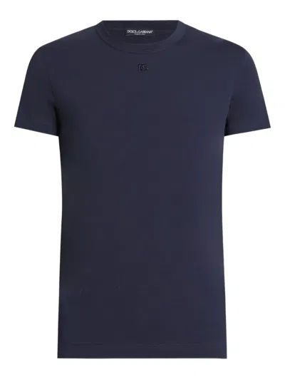 Dolce & Gabbana Cotton T-shirt In Blue