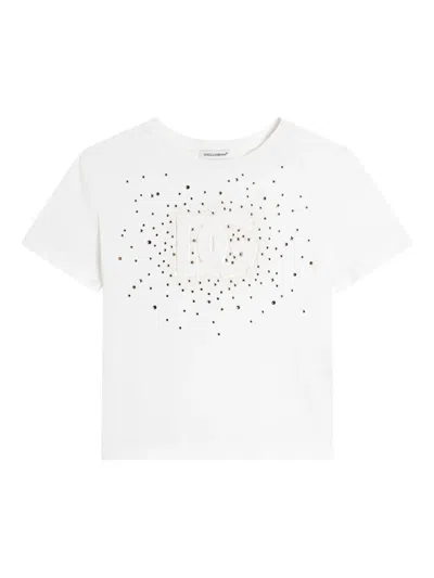 Dolce & Gabbana Kids' Cotton T-shirt In White
