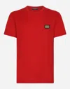 Dolce & Gabbana Men's Cotton Crew-neck T-shirt In Red