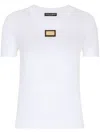 Dolce & Gabbana Jersey T-shirt With Dg Logo Plaque