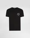 Dolce & Gabbana Crew Neck Short Sleeves T-shirt In Black