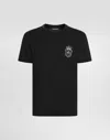 Dolce & Gabbana Black Cotton Heraldic Patch T-shirt In Black