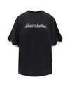 Dolce & Gabbana Logo-embroidered Lace-trimmed T-shirt In Black