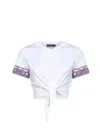 Dolce & Gabbana Cotton T-shirt With Logo Application In White