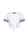 Dolce & Gabbana Cotton T-shirt With Logo Application In White