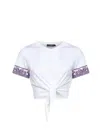 Dolce & Gabbana Cotton T-shirt With Logo Application In White