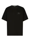 Dolce & Gabbana Logo Plaque Crewneck T-shirt In Black