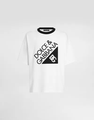 Dolce & Gabbana Cotton T-shirt With Logo In White