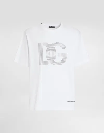 DOLCE & GABBANA COTTON T-SHIRT WITH LOGO