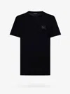 Dolce & Gabbana Black T-shirt With Logo Tag Detail On The Front In Cotton Man