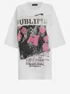 Dolce & Gabbana Oversized Graphic Print Short Sleeve Top In White