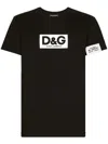 Dolce & Gabbana Logo-decorated T-shirt In Black