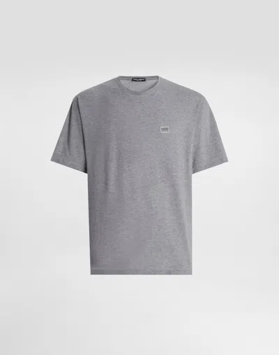 Dolce & Gabbana Cotton T-shirt With Tag In Grey