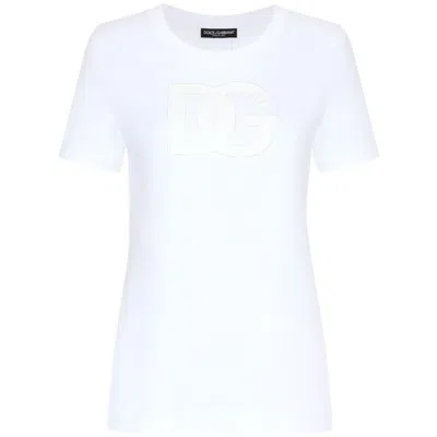 Dolce & Gabbana Cotton T Shirts In White