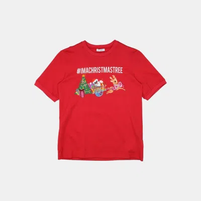 Pre-owned Dolce & Gabbana Cotton T-shirts 4 In Red