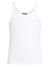 Dolce & Gabbana Dg White Cotton Tank Top