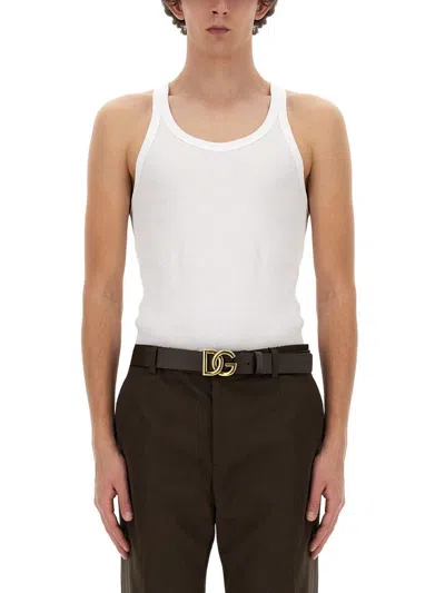 Dolce & Gabbana Cotton Tank Top In Multi