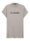 Dolce & Gabbana Logo-print Cotton T-shirt In Gris