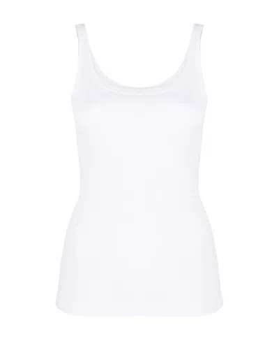 DOLCE & GABBANA DOLCE  GABBANA LOGO PATCH CREWNECK TANK TOP