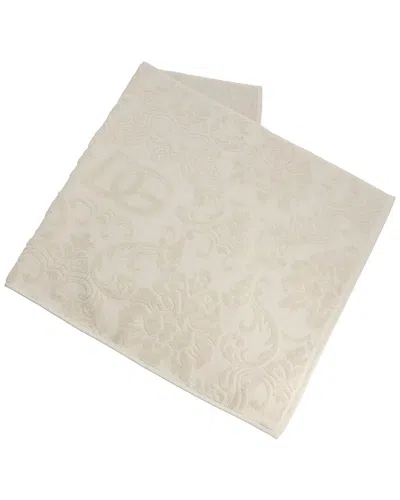 Dolce & Gabbana Cotton Terry Bath Mat In Neutral
