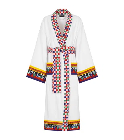DOLCE & GABBANA COTTON-TERRY CARRETTO BATHROBE