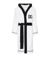 Dolce & Gabbana Terry Cotton Dg Logo Robe