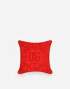 Dolce & Gabbana Cotton Terry Outdoor Cushion In Multicolor