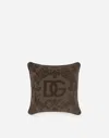 Dolce & Gabbana Cotton Terry Outdoor Cushion In Multicolor