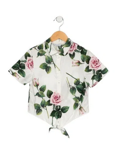 Pre-owned Dolce & Gabbana Kids' Cotton Top In White