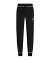Dolce & Gabbana Jersey Trousers With Print And Embroidery In Black